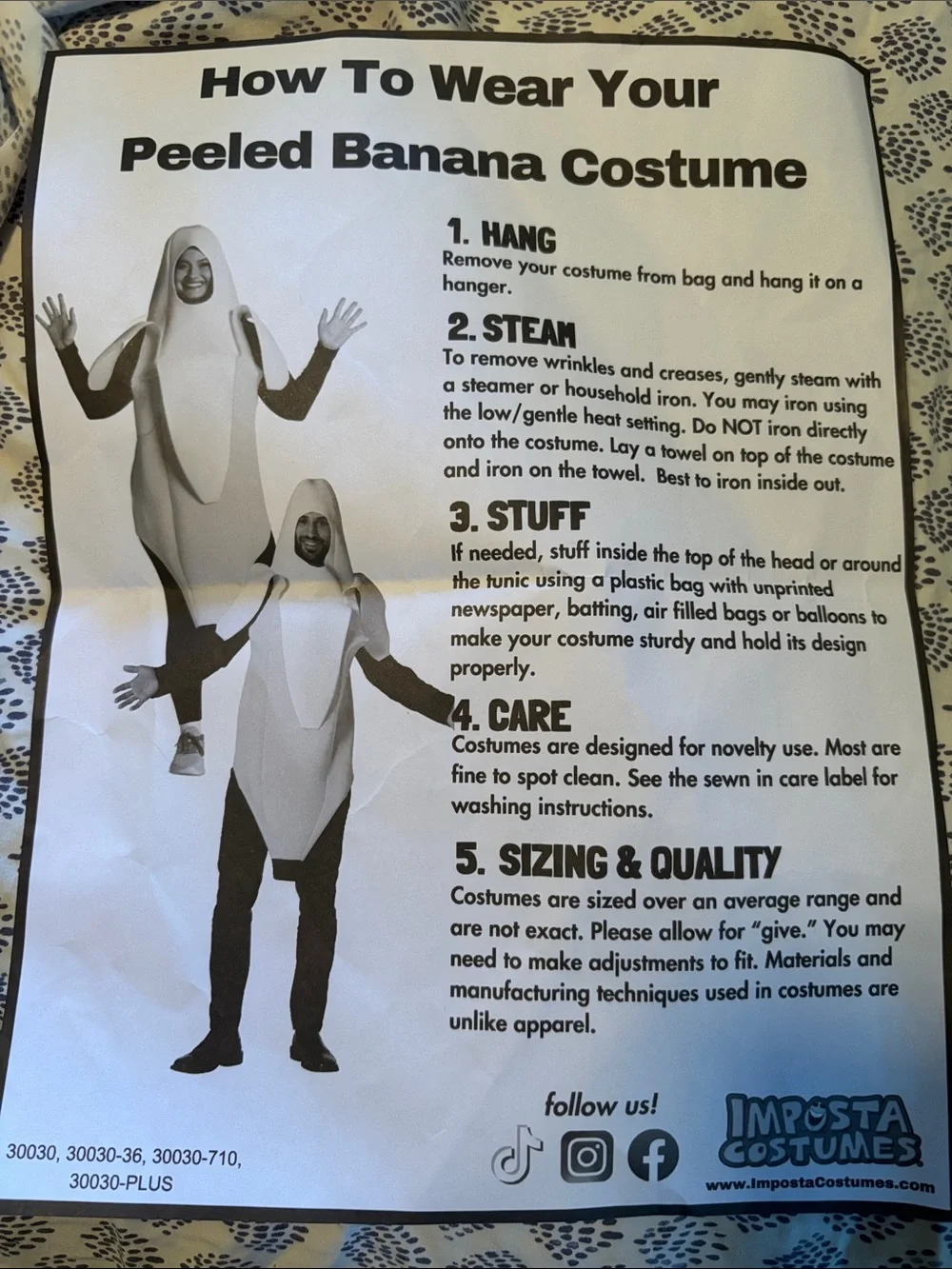 Yellow Banana Kids Costume with Cream Peel